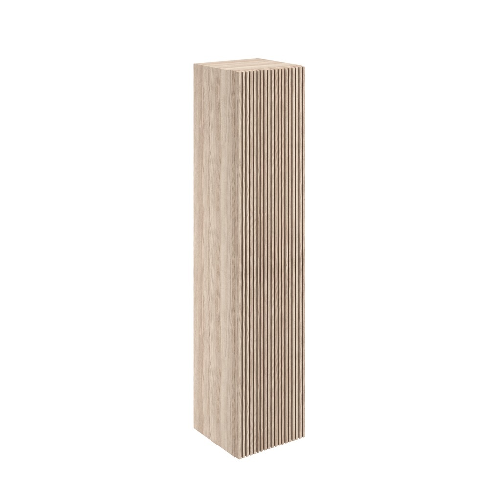 product cut out image of crosswater limit modern oak wall hung tower unit lm3516fmoan